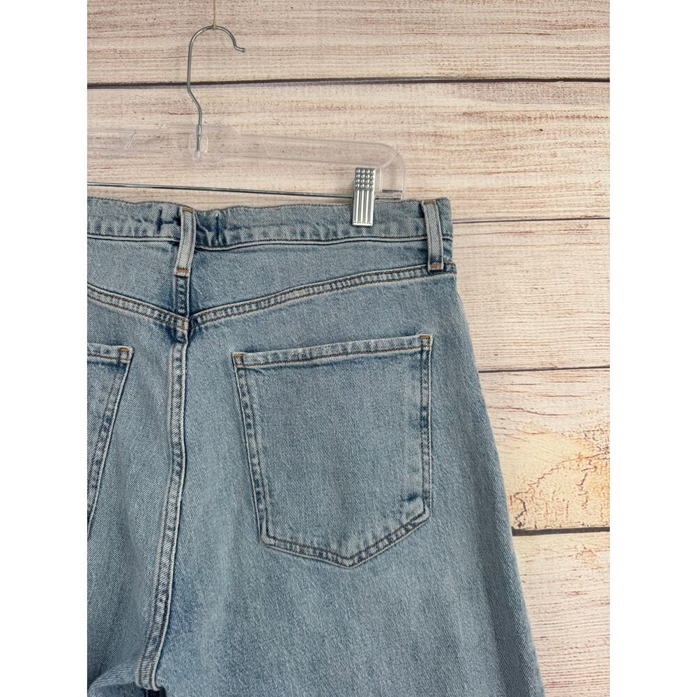 Agolde Ren High Rise Wide Leg Relaxed Jeans Womens 32 Blue Light Wash Denim - Picture 4 of 10